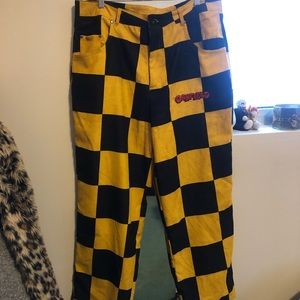 brand new dumbgood garfield corduroy pants